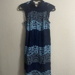 Multi-colored lace dress